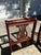 Wood Antique Harp Lyre Back Wooden Dining Chairs- Set of 4 For Sale - Image 7 of 14