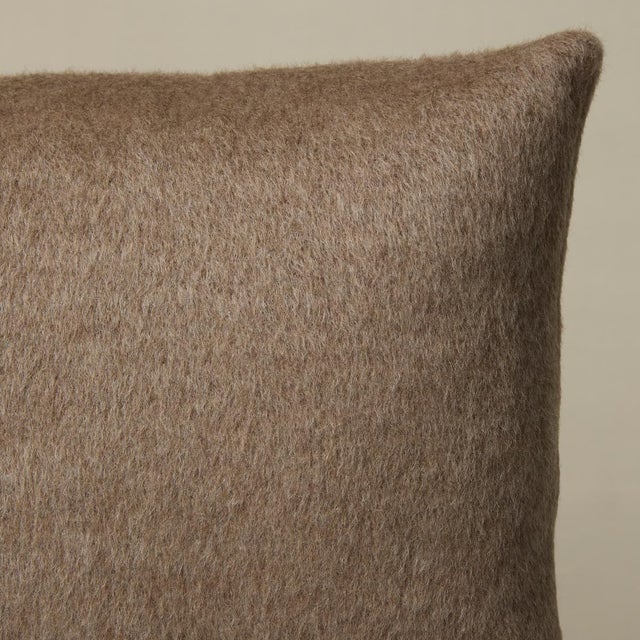 This pillow features Dixon Mohair Weave with a knife edge finish. With a brushed and felted finish, this mohair weave has...