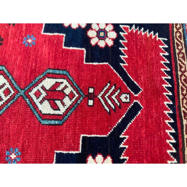 Late 19th Century Antique Shahnazari Shirvan Caucasian Rug 3'9" X 6'4" Circa 1870 For Sale - Image 5 of 14