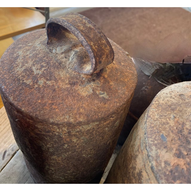 Set of 6 Antique Copper Yak Bells For Sale - Image 9 of 12