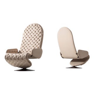 Model 123 Lounge Chairs attributed to Verner Panton for Fritz Hansen Denmark, 1973, Set of 2 For Sale