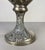 Antique Pewter Angel Lamp with Pleated Glass Pitcher shaped body has been nicely embossed with ornaments and motifs of...