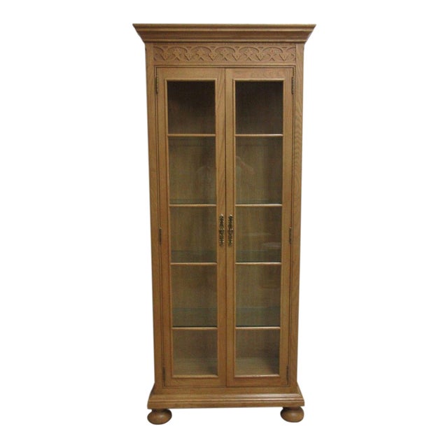 Henredon Carved Curio China Cabinet | Chairish