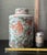 Large Mid-20th Century Chinese Porcelain Lidded Jar With Hand-Painted Monkey & Peach Motif For Sale - Image 4 of 10