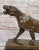 Metal Henry Moore Modern Art Abstract Jaguar Panther Cougar Lion Bronze Sculpture For Sale - Image 7 of 10