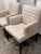 Contemporary Hickory White Channel Tufted Lounge Armchairs, Pair For Sale - Image 3 of 12
