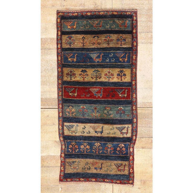 Vintage Persian Gabbeh Rug, 02'04 X 05'01 For Sale - Image 10 of 10