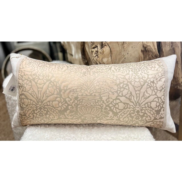 Salmon Fortuny Skinny Lumbar Pillow Chairish