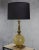 Wood Italian Murano Glass Globe Table Lamp With Carved Giltwood Base For Sale - Image 7 of 10