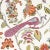 A lush, lively interpretation of a classic French design, with a captivating allover pattern of plumes, blossoms and...