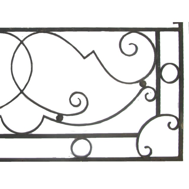 French Large French Iron Architectural Element For Sale - Image 3 of 4