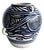 Vintage Studio Pottery Hand Painted Crackle Glaze Hanging Vase For Sale