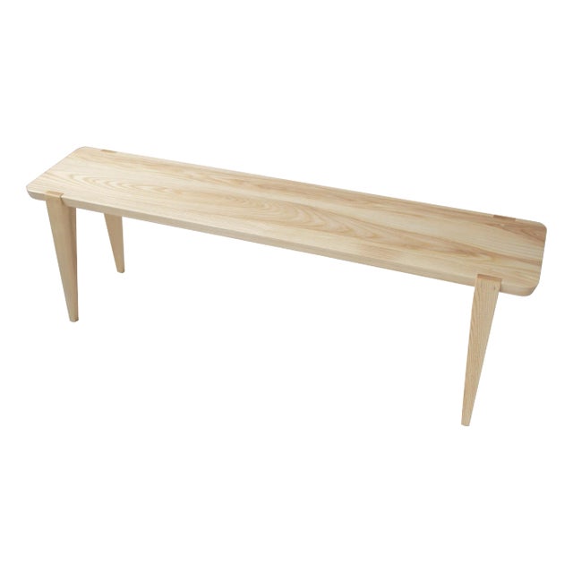 Oslo Bench in Ash by Studio Moe For Sale