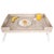 Artifacts Rattan Breakfast Tray Table in White Wash For Sale In Houston - Image 6 of 9