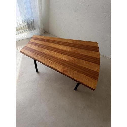 Fan-Shaped Coffee Table with Inlaid Wood, 1950s For Sale - Image 13 of 17