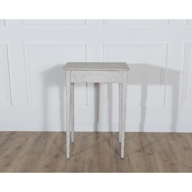 Wood Swedish Painted Console Table with Drawer, circa 1880 For Sale - Image 7 of 11