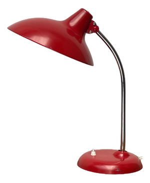 Mid-Century German Red 6786 Table Lamp by Christian Dell for Kaiser Idell, 1960s