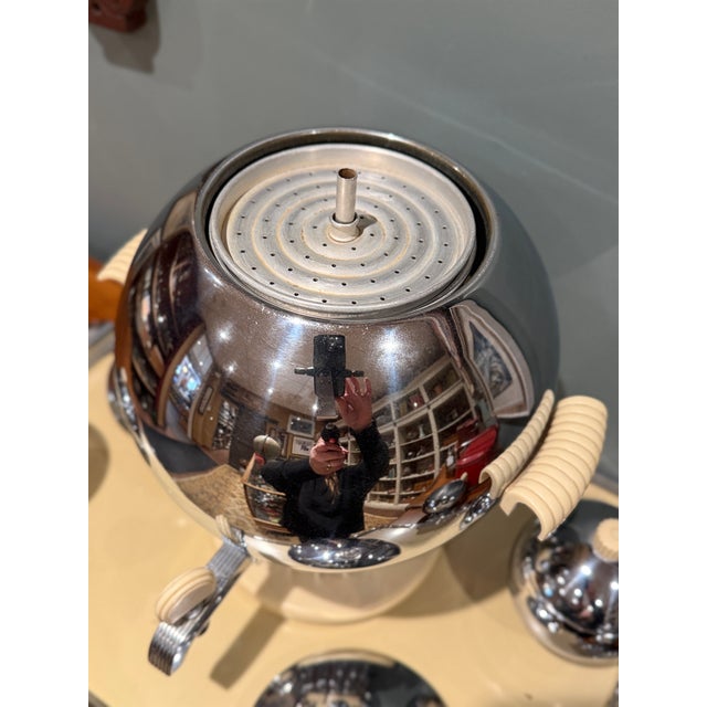 Vintage Art Deco Walter Von Nessen for Chase Coffee Service c.1938 = Set of 6 For Sale - Image 11 of 15