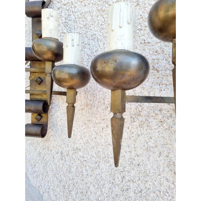 Brutalist Wall Lamps, Italy, 1960s, Set of 2 For Sale - Image 11 of 12