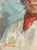 1960s Soviet Woman Portrait, Antique Oil Painting, Ukrainian Artist (1961) 39-28 For Sale - Image 5 of 6