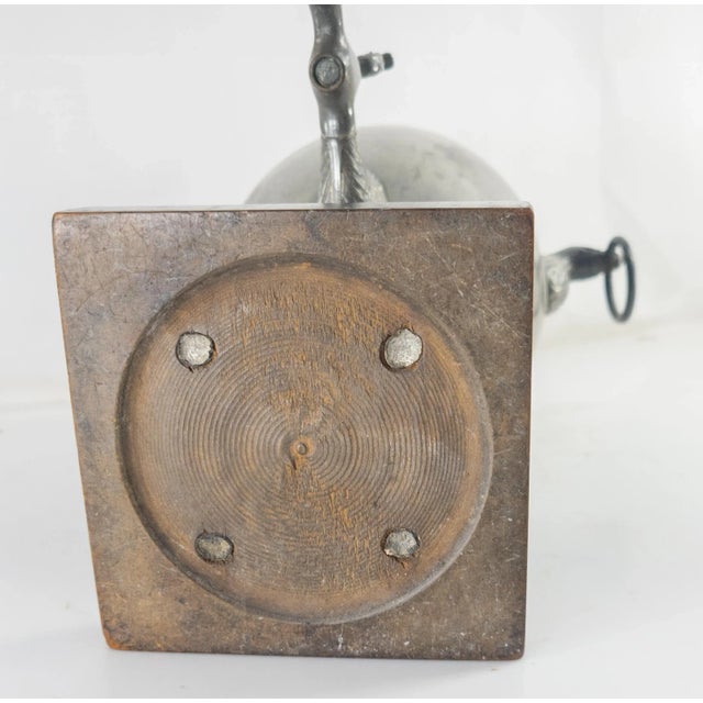 19th Century English Regency Egyptian Revival Pewter Hot Water Urn For Sale - Image 12 of 12