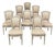 Set of 8 French Louis XVI Painted Dining Chairs For Sale
