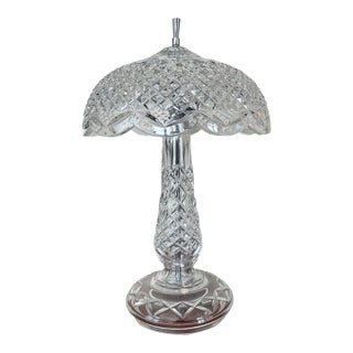 Late 20th Century Waterford Crystal Achill Table Lamp For Sale