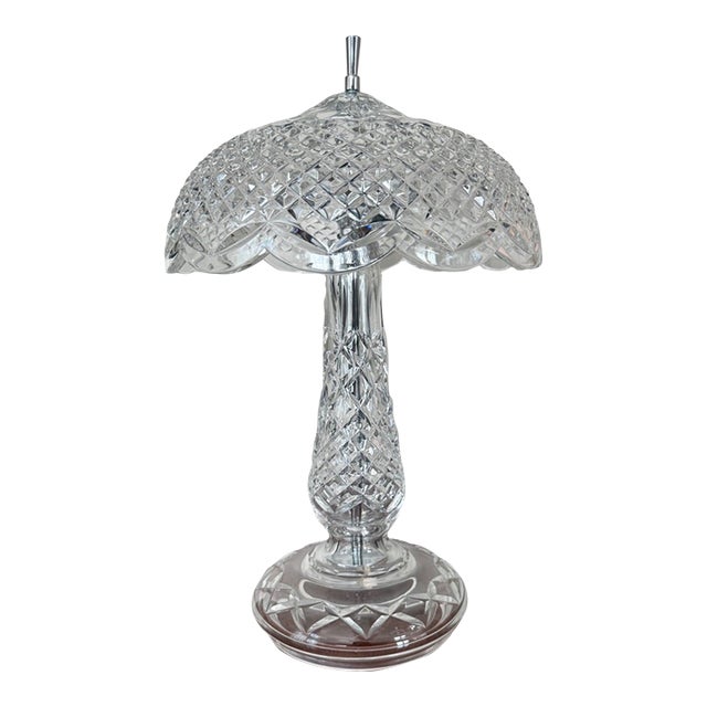 Late 20th Century Waterford Crystal Achill Table Lamp For Sale