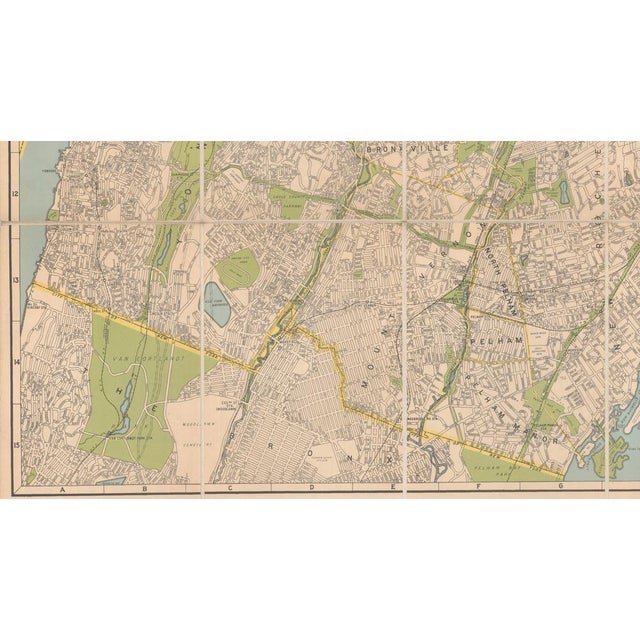 1930s Large Decorative Map of Westchester County New York, 1931 For Sale - Image 5 of 11