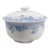 1970s Chengs White Jade Covered Serving Bowl For Sale