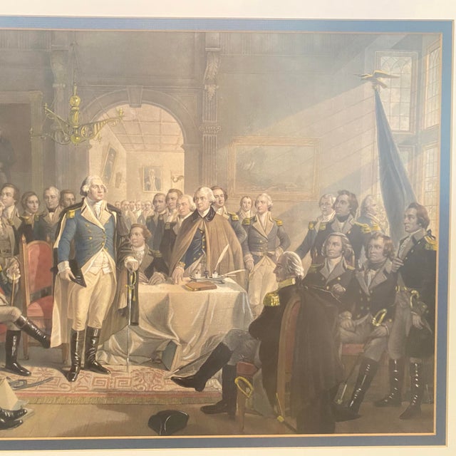 “Washington and His Generals” Framed and Matted Print For Sale In Sacramento - Image 6 of 12