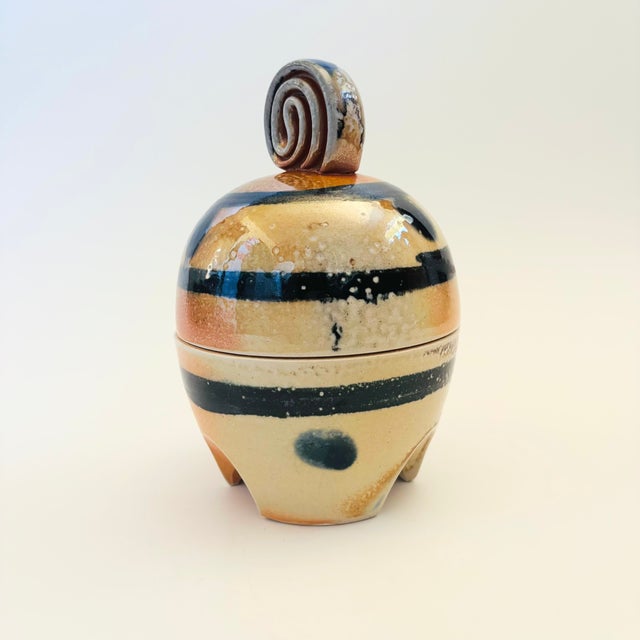 Postmodern Studio Pottery Container For Sale - Image 4 of 11