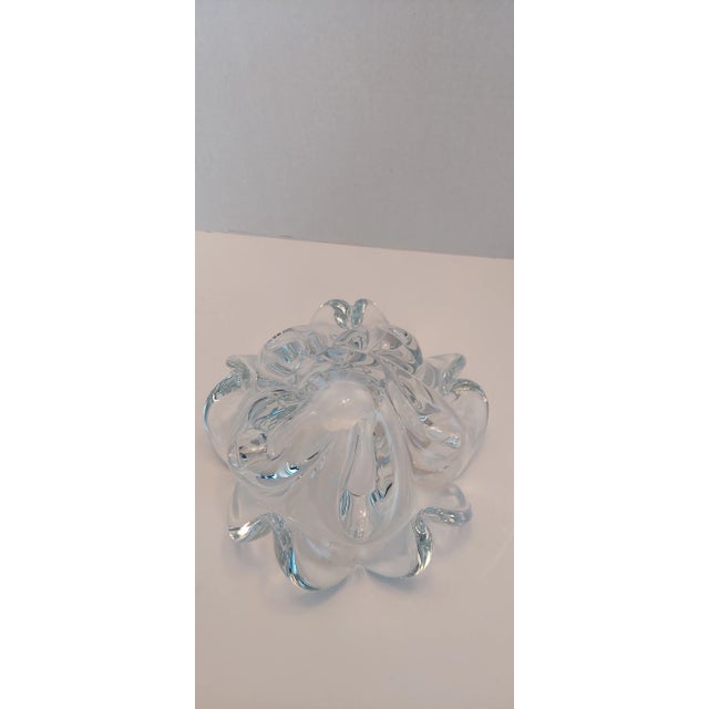 Alfredo Barbini Vintage 1960s Murano Flower Form Bowl For Sale - Image 4 of 8