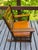 American Antique Child's Solid Oak Mission Leather Rocking Chair For Sale - Image 3 of 7