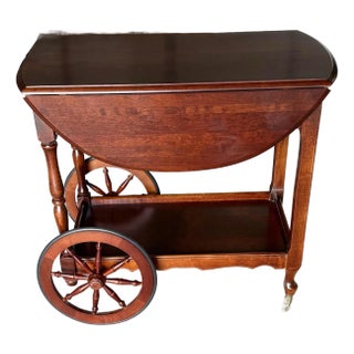 Tea Trolley With Drop Leaf Sides For Sale