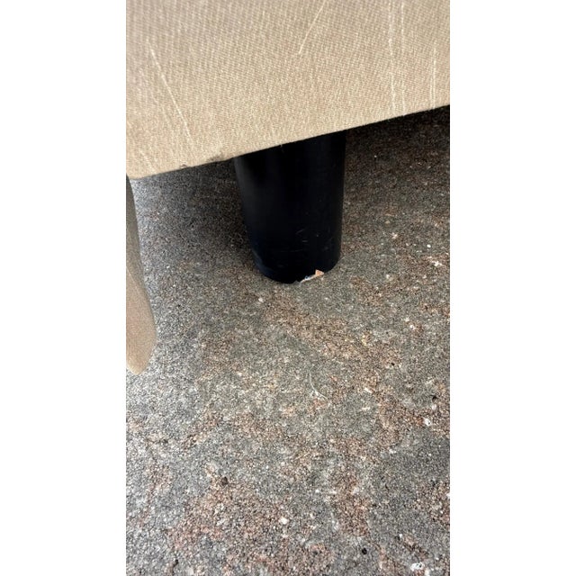 Custom-Made Sofa in Champagne Sheen Fabric — Designed for Fran Murphy Interiors For Sale - Image 11 of 12