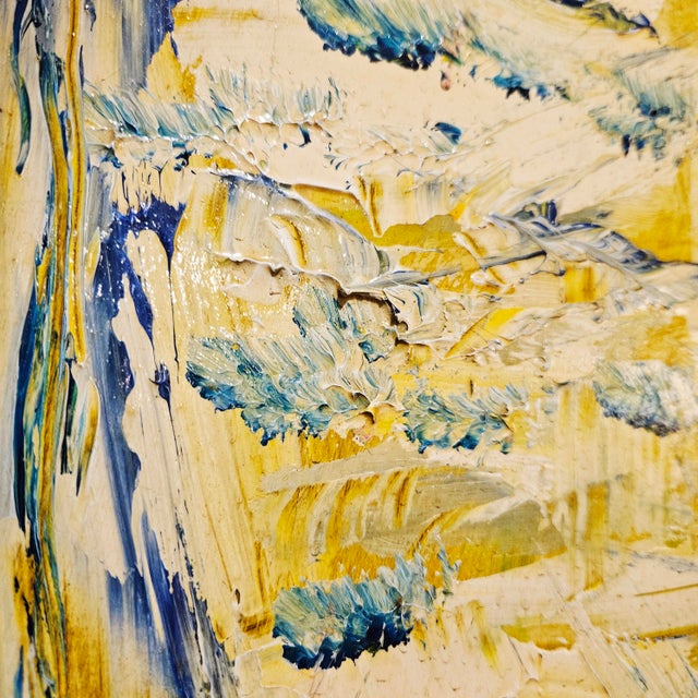 1980s Large Polychrome Expressionistic Painting by Sirena (Aka Antonia Mastrocristino Sirena) For Sale - Image 10 of 14