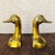 1950s Brass Duck Head Bookends - a Pair For Sale - Image 11 of 11