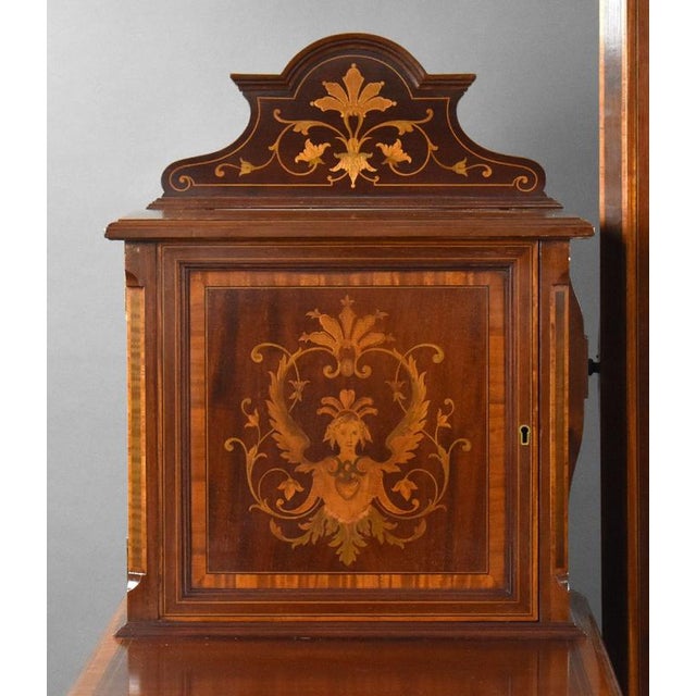 Wood Victorian Marquetry Inlaid Dressing Table from Edwards & Roberts, 1885 For Sale - Image 7 of 14