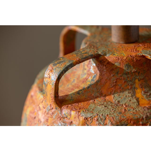 Oversized 1970s Mid-Century "Fat Lava" Volcanic Globe Lamp For Sale - Image 10 of 14