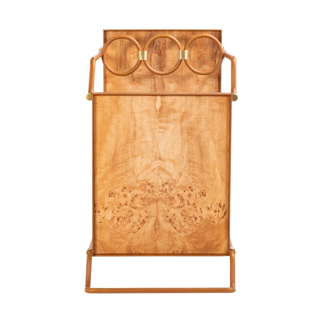 2020s Maitland-Smith Dash Bar Cart For Sale - Image 5 of 5