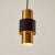 1950s Jo Hammerborg 'Saturn' brass & black pendant for Fog & Mørup. A Minimalist Danish modern design Classic executed in...