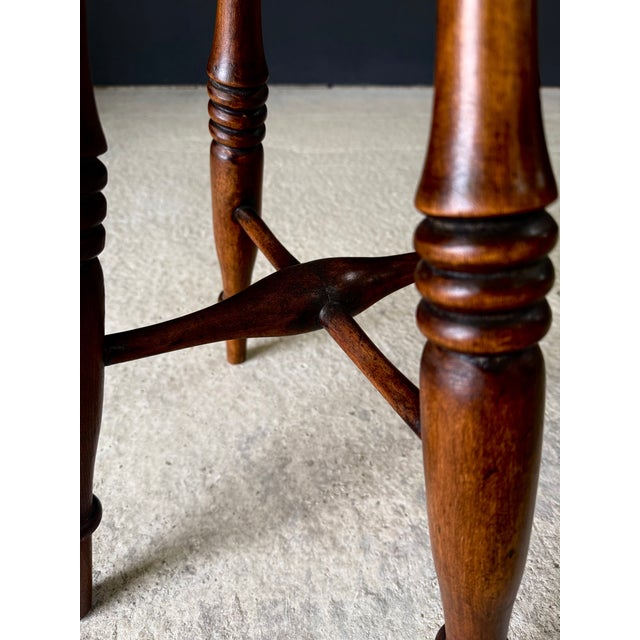 French Provincial Turned Stool, 1940s For Sale - Image 11 of 17