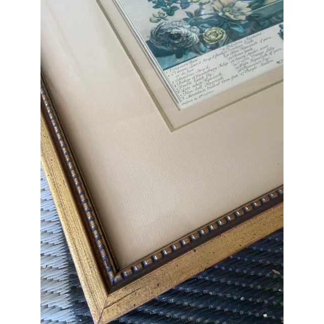 Vintage Robert Furber May Botanical Calendar Print, Framed For Sale - Image 10 of 12