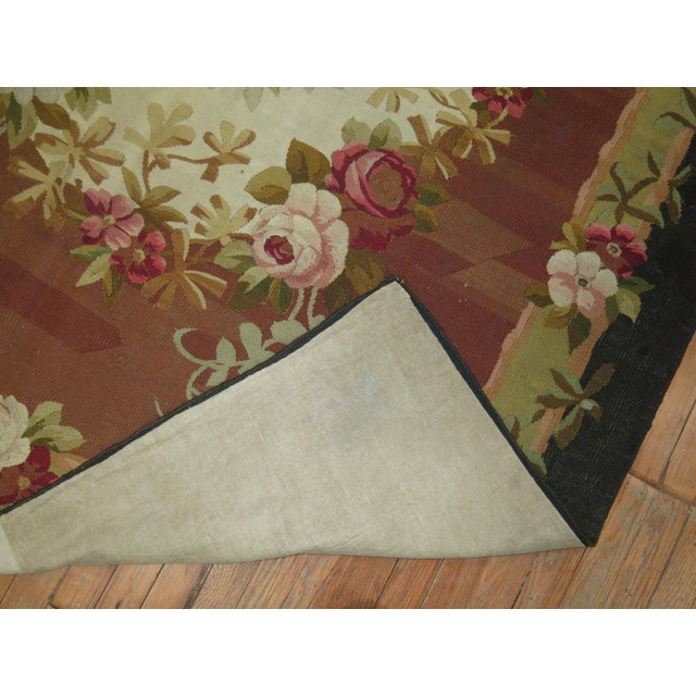 A rare size mid-19th century Louis Philippe French Aubusson rug. Measures: 5'7'' x 7'1''.