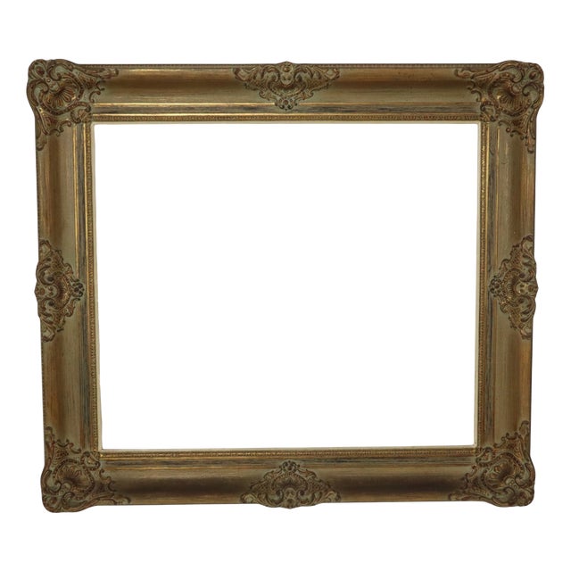 Large Baroque-Style Gilt Wooden Frame For Sale