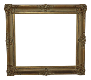 Large Baroque-Style Gilt Wooden Frame