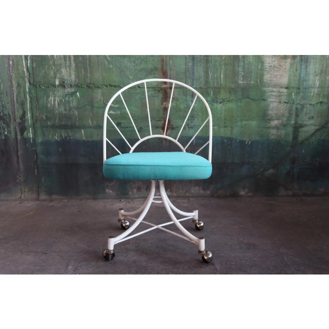 1960s Mid-Century Modern Acapulco Style Rolling Office Chair For Sale - Image 9 of 9