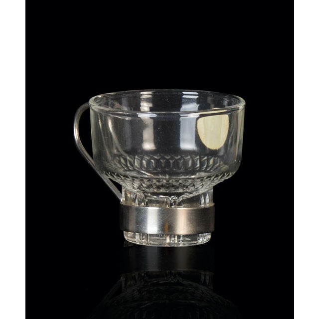 Vintage Glass Coffee Set, Italy, 1970s, Set of 6 For Sale - Image 3 of 7