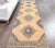 Turkish 3'4x12'7 Orange Vintage Geometric Turkish Hand-Knotted Runner Rug For Sale - Image 3 of 9